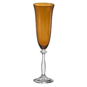 JG 6 TACAS CHAMPANHE ANGELA CRISTAL ECOLOGICO 190ML 24,5CM