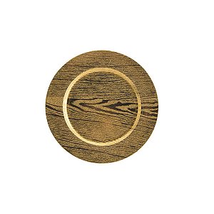 SOUSPLAT DE PLÁSTICO TREASURE DOURADO 33cm