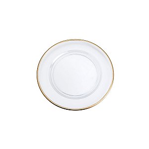 SOUSPLAT DE PLÁSTICO ROYAL C/FILETE DOURADO 33cm