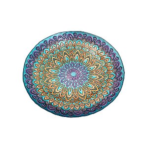 CENTRO DE MESA DE VIDRO PAVO REAL 41x8cm