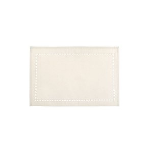 LUGAR AMERICANO DE POLIÉSTER E LINHO LÉVIS OFF WHITE 45x30cm