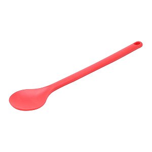 COLHER DE SILICONE VERMELHO 30,5x5cm