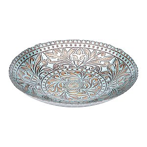 CENTRO DE MESA DE VIDRO TYREL 40x7,5cm