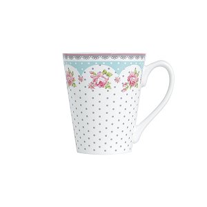 CANECA PORCELANA NEW BONE AMÉLIA SLIM 340ml CAIXA  PRESENTE