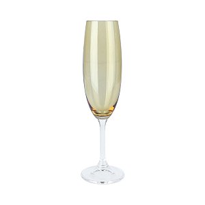 CJ 6 TAÇAS CHAMPAGNE CRISTAL ECOLÓGIC SYLVIA AMBAR 220ml