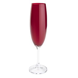 CJ 6 TAÇAS CHAMPAGNE CRISTAL ECOLÓGIC SYLVIA RUBI 220ml