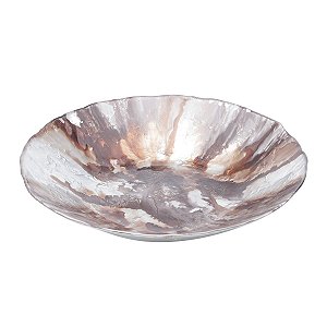 CENTRO DE MESA DE VIDRO MOON 38,5x7,5cm