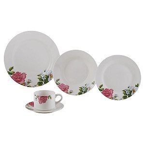 APARELHO DE JANTAR 20PC DE PORCELANA ROSES