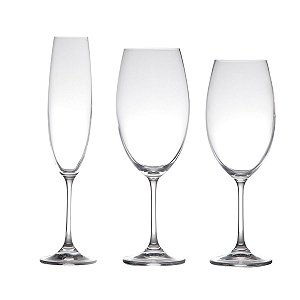 CJ 18 TAÇAS DE CRISTAL ECOLÓGICO GASTRO LUXO BARBARA/COLIBRI
