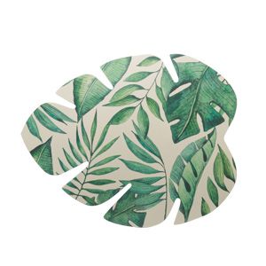 LUGAR AMERICANO DE PLÁSTICO FOLHAS VERDE 46x37cm