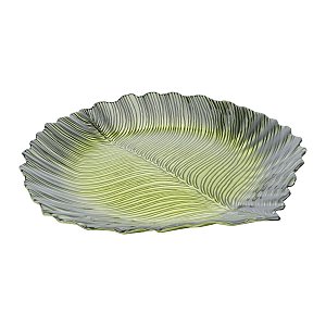 CENTRO DE MESA DE VIDRO FOLHA 40x4cm