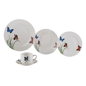 APARELHO DE JANTAR 20PC DE PORCELANA BUTTERFLIES