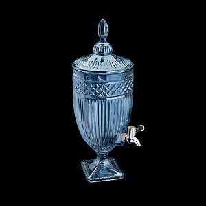 DISPENSER DE CRISTAL ECOLÓGICO AZUL METALIZADO PERSA 4,5l