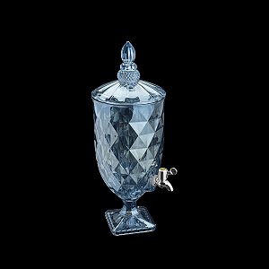 DISPENSER DE CRISTAL ECOLÓGICO AZUL METALIZADO DIAMOND 5l
