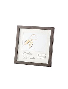 PORTA RETRATO DE PLÁSTICO BODAS DE PRATA 13x18cm