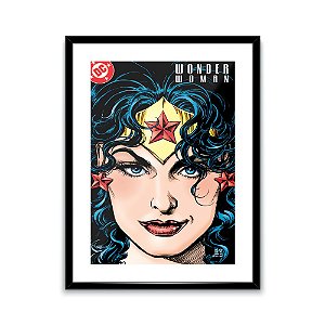 POSTER COM PASSEPARTOUT MDF/PAPEL/VIDRO DC WW EXPRESSIVE FAC