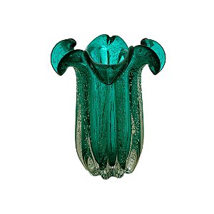 VASO DE VIDRO FLAT ITALY TIFFANY 19x24cm