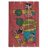 PLACA MADEIRA TM MAGALI EATING WATERMELOW FD ROSA