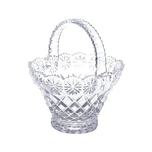 CESTA DE CRISTAL DIAMOND STAR 17x13,5x18,5cm