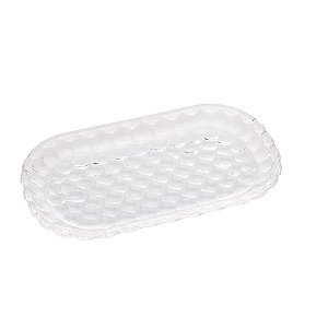 TRAVESSA DE CRISTAL DE CHUMBO BUBBLE 21x12x2cm