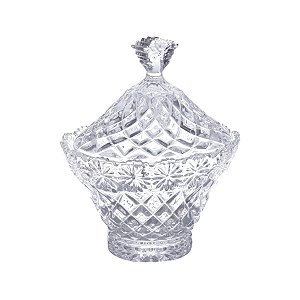 POTICHE DE CRISTAL DIAMOND STAR 17x13,5x19,5cm