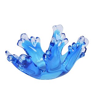 CORAL DEEP SEA EM VIDRO L17,5XP9X10,5CM COR AZUL