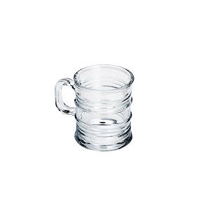 CJ 6 CANECAS DE VIDRO VINTAGE TRANSPARENTE 245ml