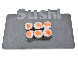 BANDEJA COM PALAVRA SUSHI EM ARDOSIA L25XP17CM