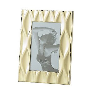 PORTA RETRATO DE AÇO DIAMOND DOURADO 10x15cm