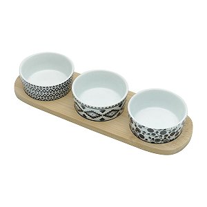 CJ BANDEJA DE BAMBU C/3 PETISQUEIRAS 30x10cm