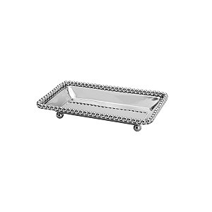 BANDEJA DE ZAMAC NIQUELADO BALLS 22x12,5x4cm