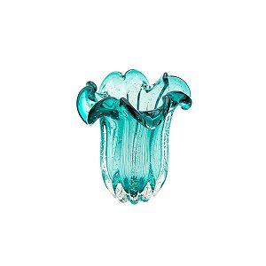 VASO DE VIDRO FLAT ITALY TIFFANY 18x21cm