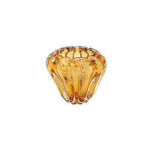 VASO DE VIDRO ITALY ÂMBAR 16x14cm