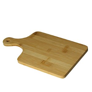 TÁBUA CORTE BAMBU COM CABO 33x18x1,2cm
