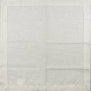 JG DE 2 GUARDANAPOS DE TECIDO 40X40CM OFF WHITE