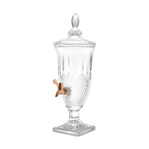DISPENSER DE CRISTAL ECOLÓGICO C/TORNEIRA COBRE DIAMANTE 2l