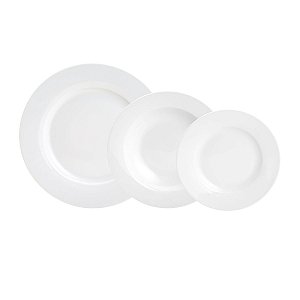 BAIXELA 18 PRATOS DE PORCELANA BASIC