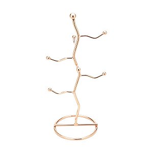 SUPORTE P/TOALHAS DE FERRO CROMADO ROSÉ 15x15x40,5cm