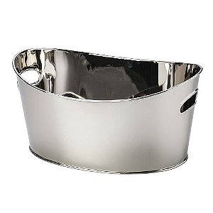 CHAMPANHEIRA DE AÇO INOX NIQUELADO 38x28x19cm