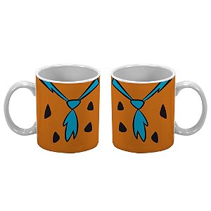 CANECA PORCELANA HB FLINSTONES FRED BODY FD LARANJA