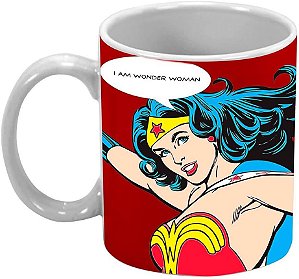 CANECA PORCELANA DC I AM WW FD VERMELHO 9,5 X 7,8 X 7 CM 300