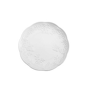PRATO SOBREMESA PORCELANA NEW BONE BUTTERFLY FLOWER 19x19x2