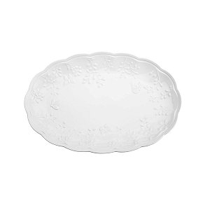 TRAVESSA DE PORCELANA NEW BONE BUTTERFLY FLOWER 42x27,5x3,5