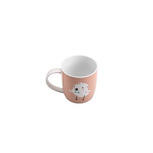 CANECA DE PORCELANA BIRD ROSA 350ml