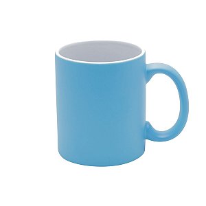 CANECA DE PORCELANA LUMINUS AZUL 350ml