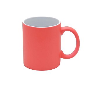 CANECA DE PORCELANA LUMINUS VERMELHA 350ml
