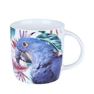 CANECA DE PORCELANA ARARA AZUL 350ml