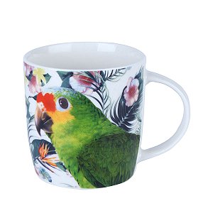 CANECA DE PORCELANA PAPAGAIO 350ml