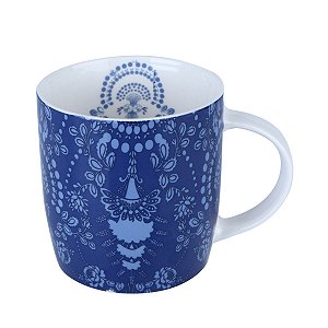 CANECA DE PORCELANA PROVENCE AZUL 350ml
