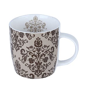 CANECA DE PORCELANA PROVENCE MARROM 350ml